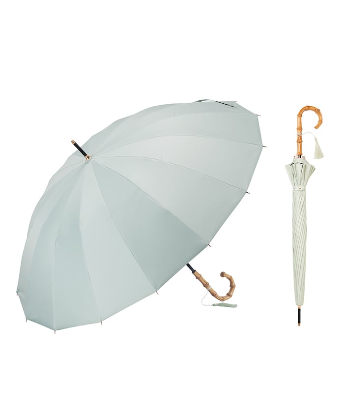 【4月27日 12:00販売開始】晴雨兼用傘 16K花びらき竹手元 55cm