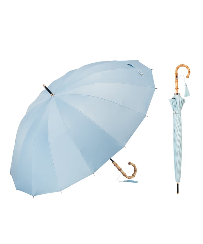 【4月27日 12:00販売開始】晴雨兼用傘 16K花びらき竹手元 55cm