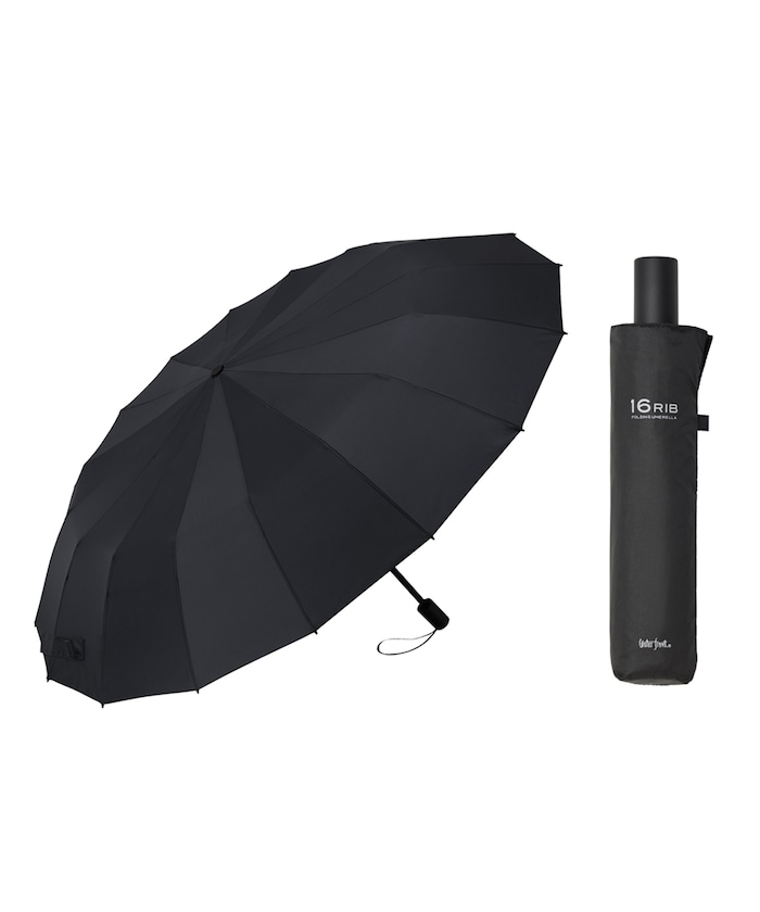 【4月27日 12:00販売開始】耐風 折りたたみ傘 16RIB Folding Umbrella
