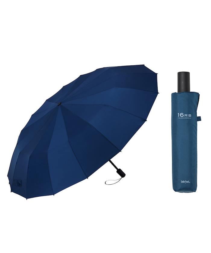【4月27日 12:00販売開始】耐風 折りたたみ傘 16RIB Folding Umbrella